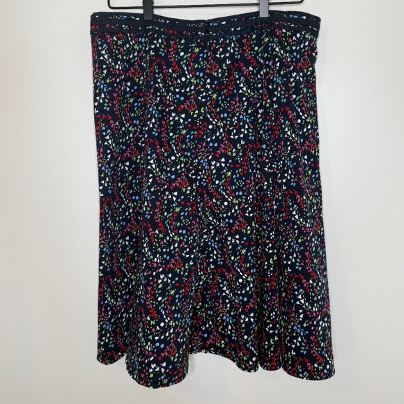 Christopher &‎ Banks Womens 16P Flared Skirt Bright Multi Color Shapes - Picture 2 of 7